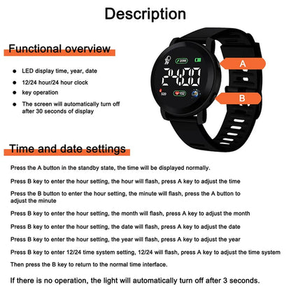 LED Couples Watch with Style