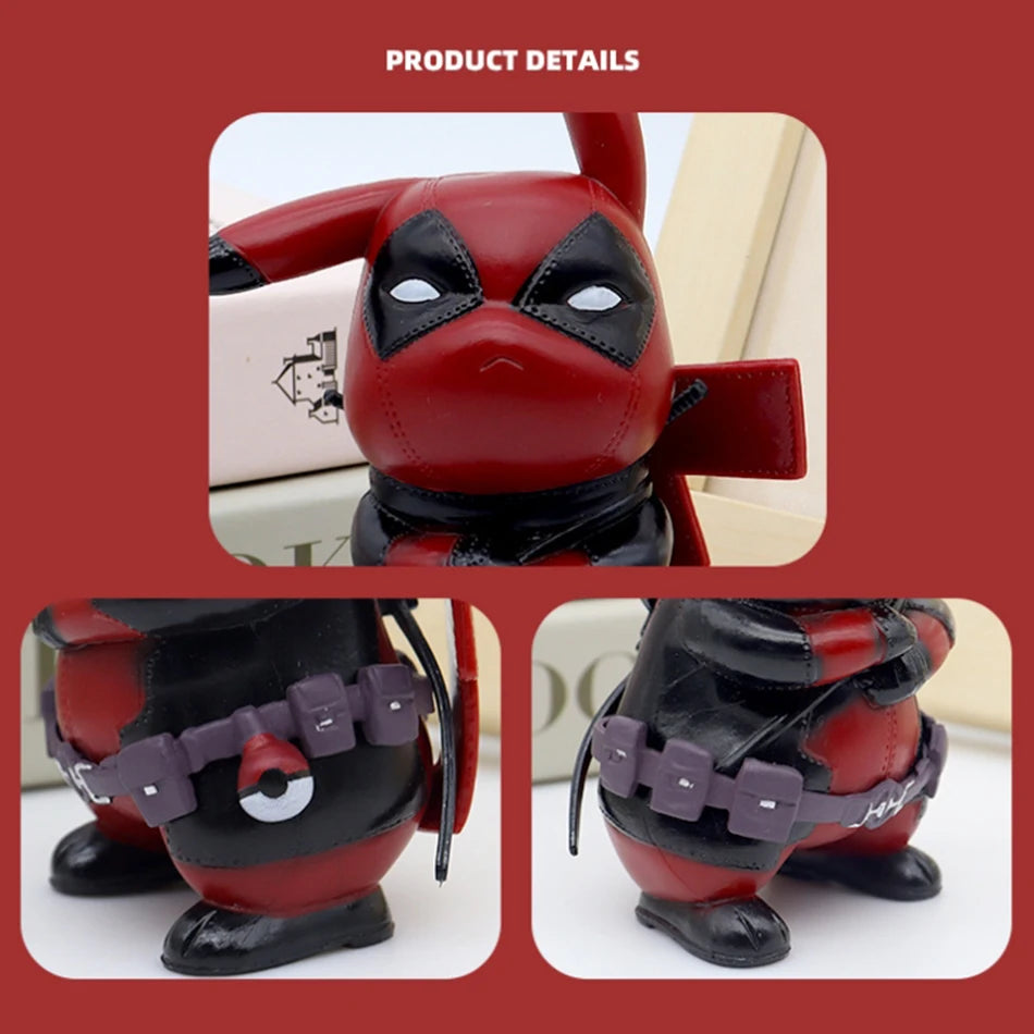 Kawaii Pikachu als Deadpool Figur 12cm